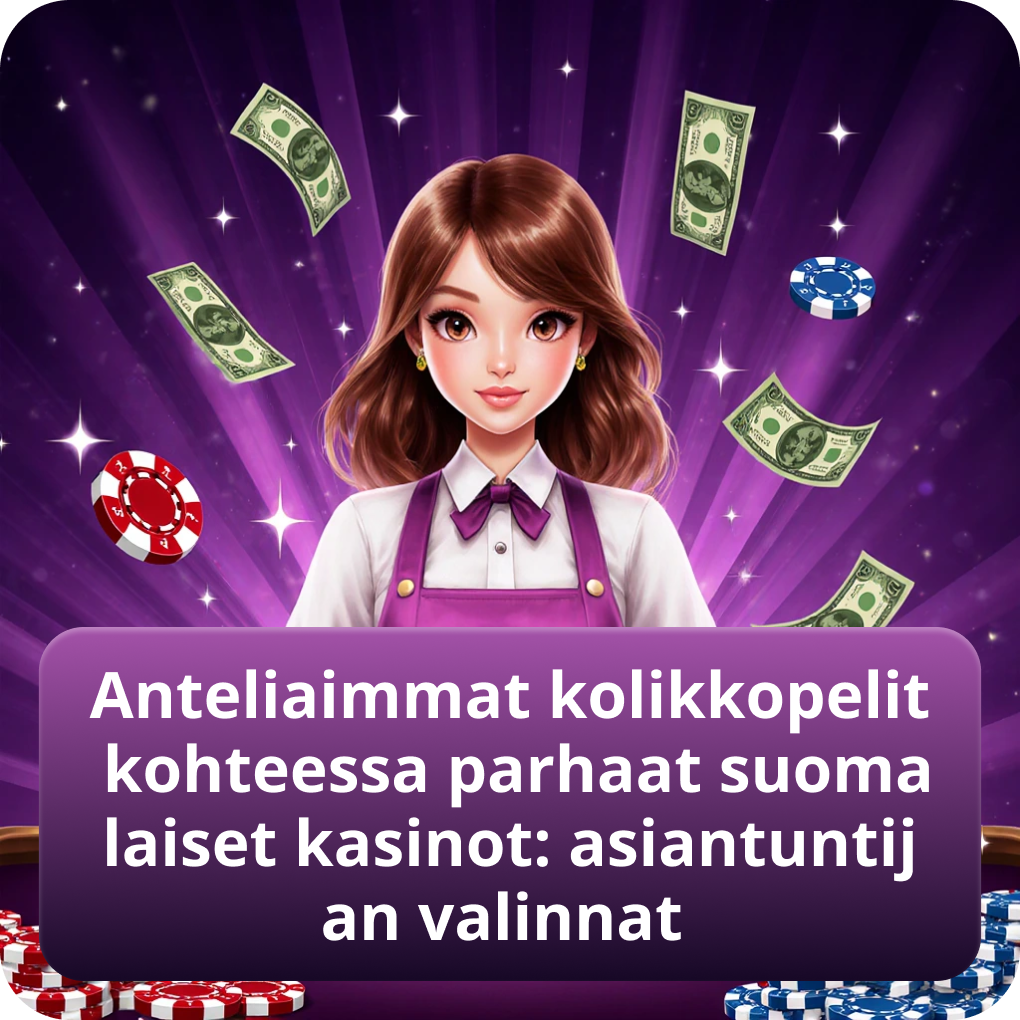 Anteliaimmat kolikkopelit kohteessa parhaat suomalaiset kasinot: asiantuntijan valinnat