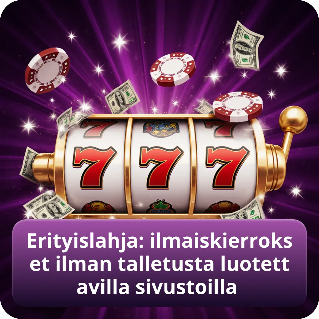Erityislahja: ilmaiskierrokset ilman talletusta luotettavilla sivustoilla