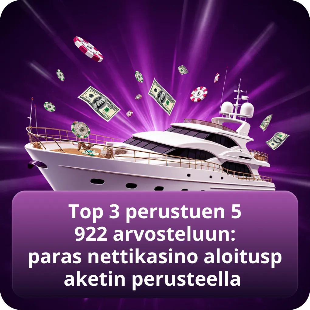 Top 3 perustuen 5 922 arvosteluun: paras nettikasino aloituspaketin perusteella