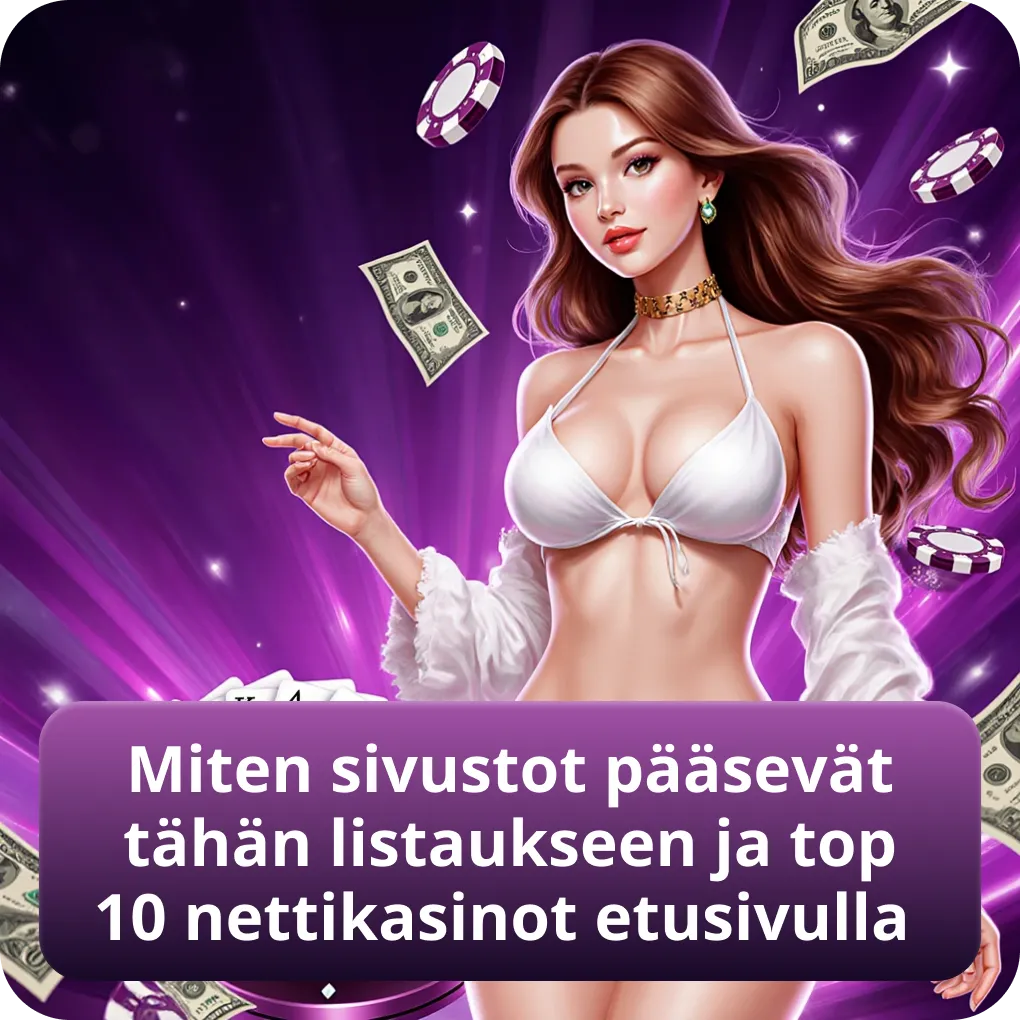 Miten sivustot pääsevät tähän listaukseen ja top 10 nettikasinot etusivulla